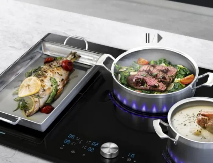 Il piano a induzione Virtual Flame Chef Collection di Samsung