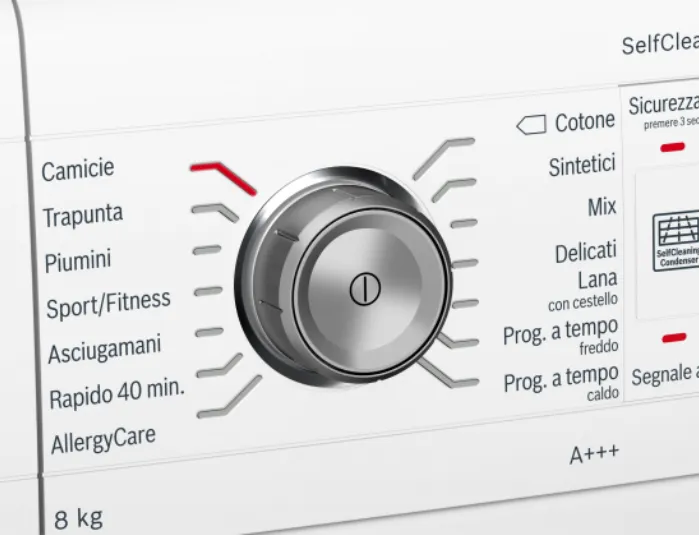 asciugatrici Bosch condensatore autopulente
